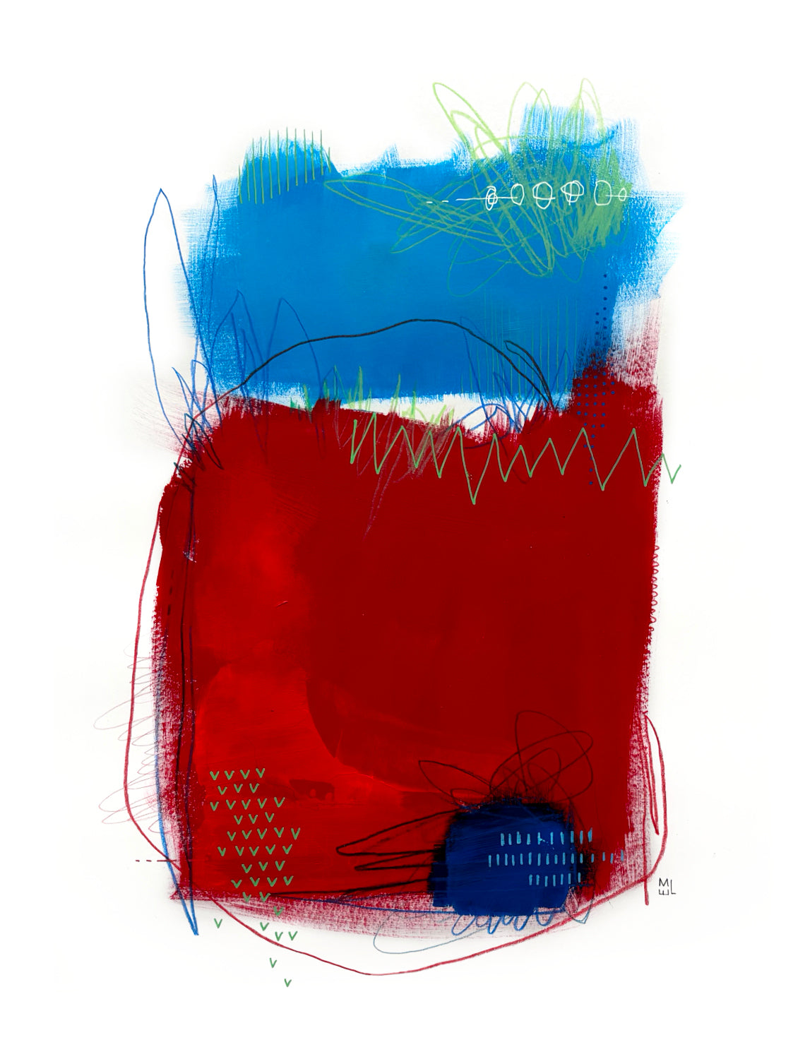 Brouhaha de couleurs 2, 11x14"