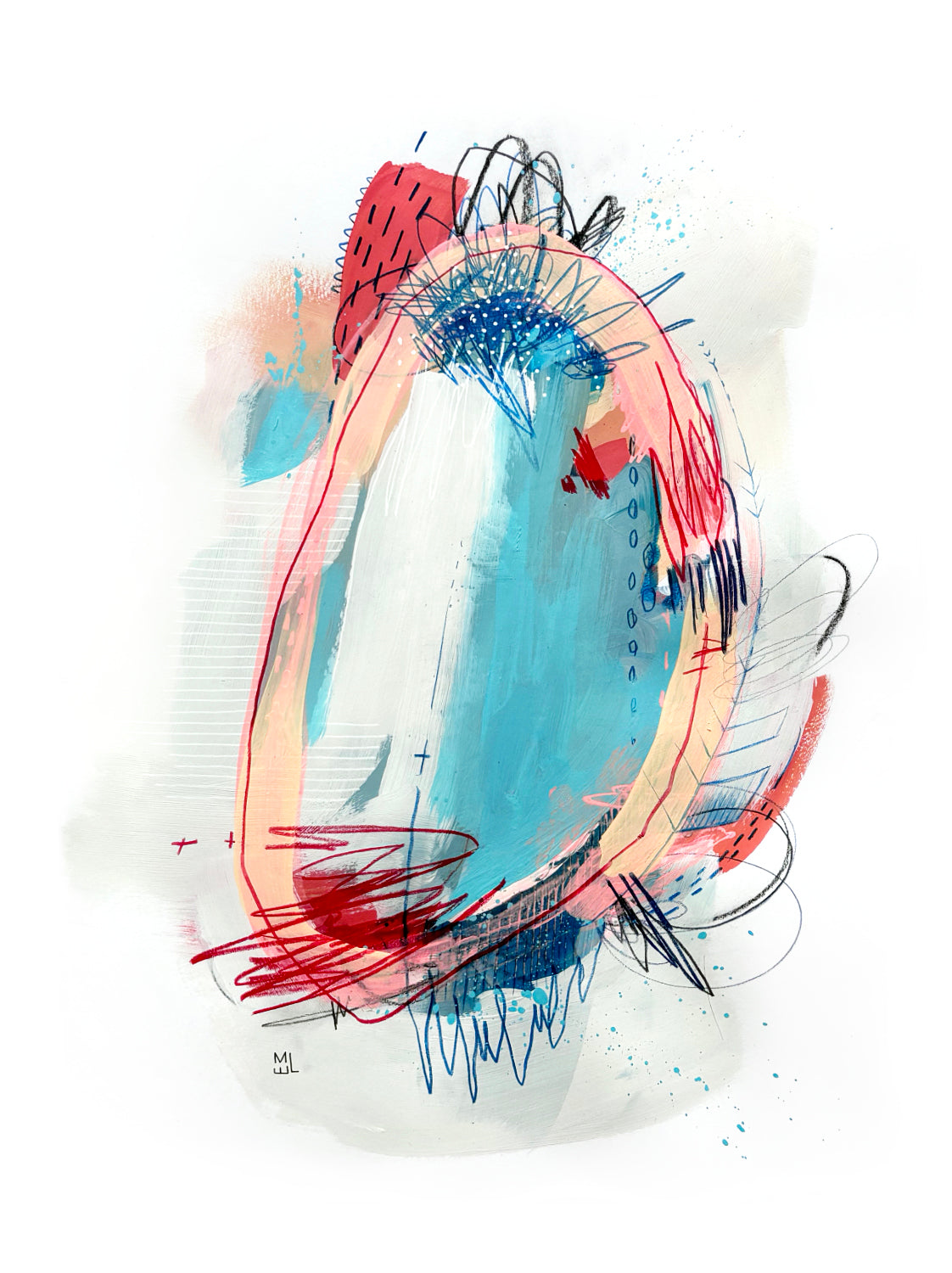 Crayon en cavale 4, 11x14"