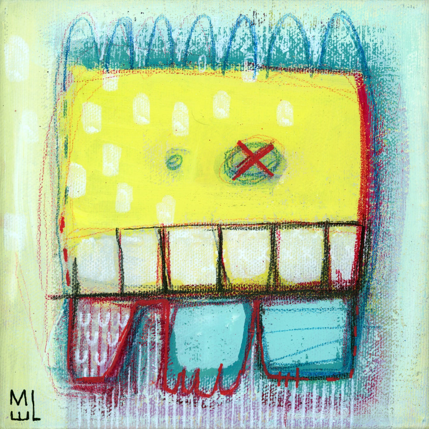 Momo le trouble-fête, 6x6"