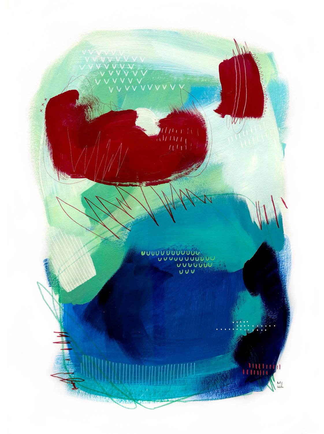 Brouhaha de couleurs 3, 11x14"