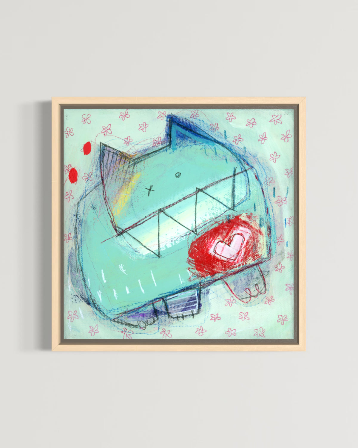 Félix au cœur sauvage, 6x6"