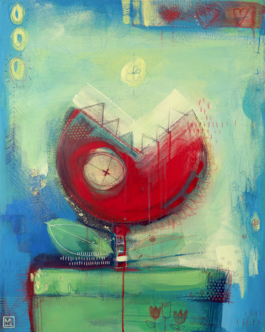 Hide. Wait. Strike!, 24x30"
