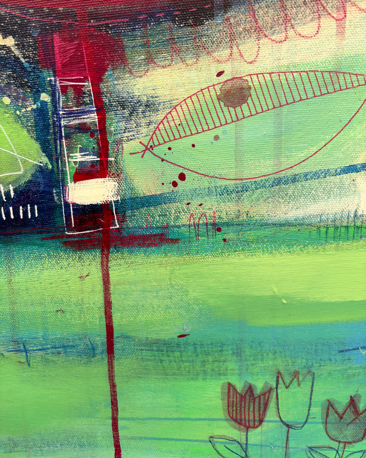 Hide. Wait. Strike!, 24x30"