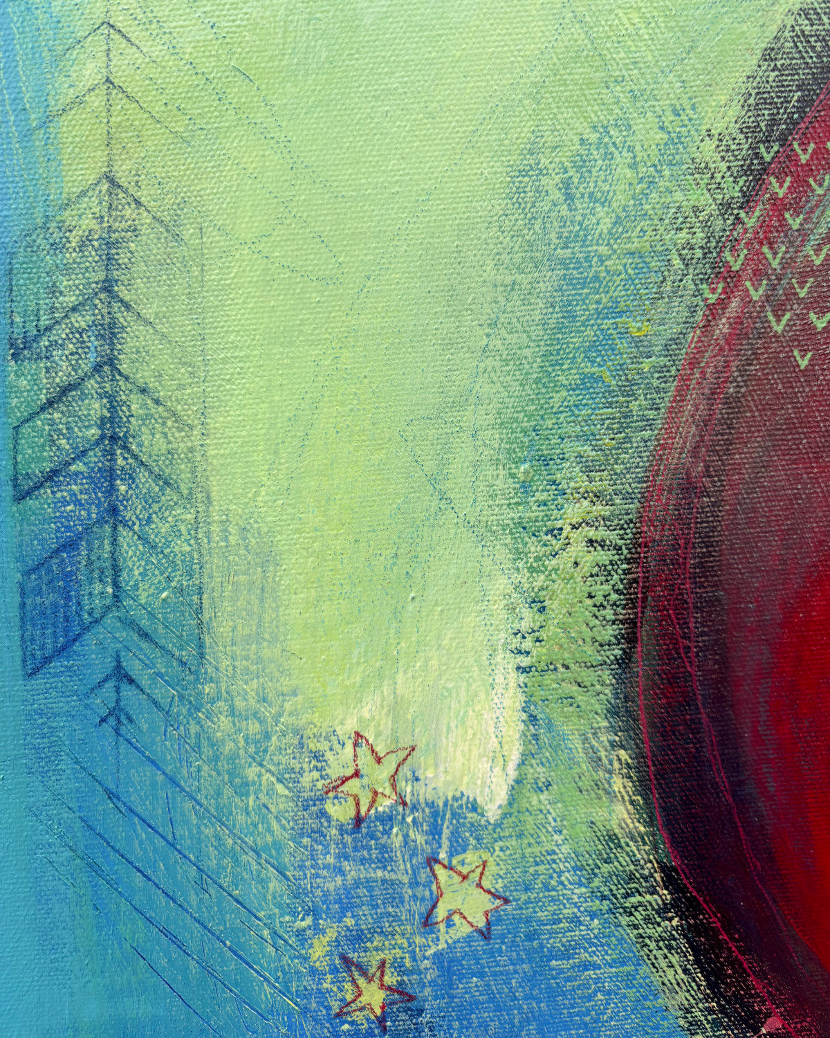 Hide. Wait. Strike!, 24x30"