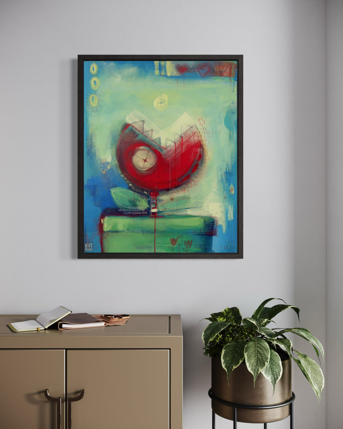 Hide. Wait. Strike!, 24x30"