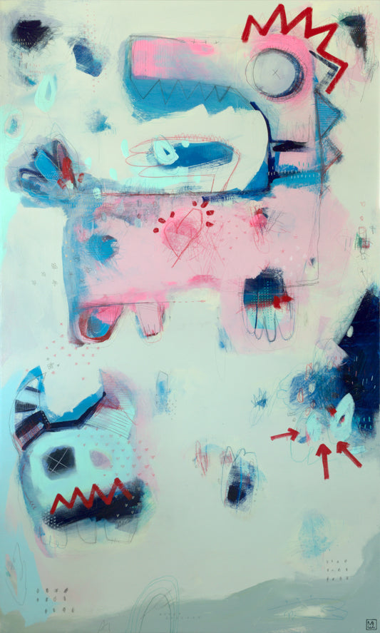 Jurassic Spark, 36x60"