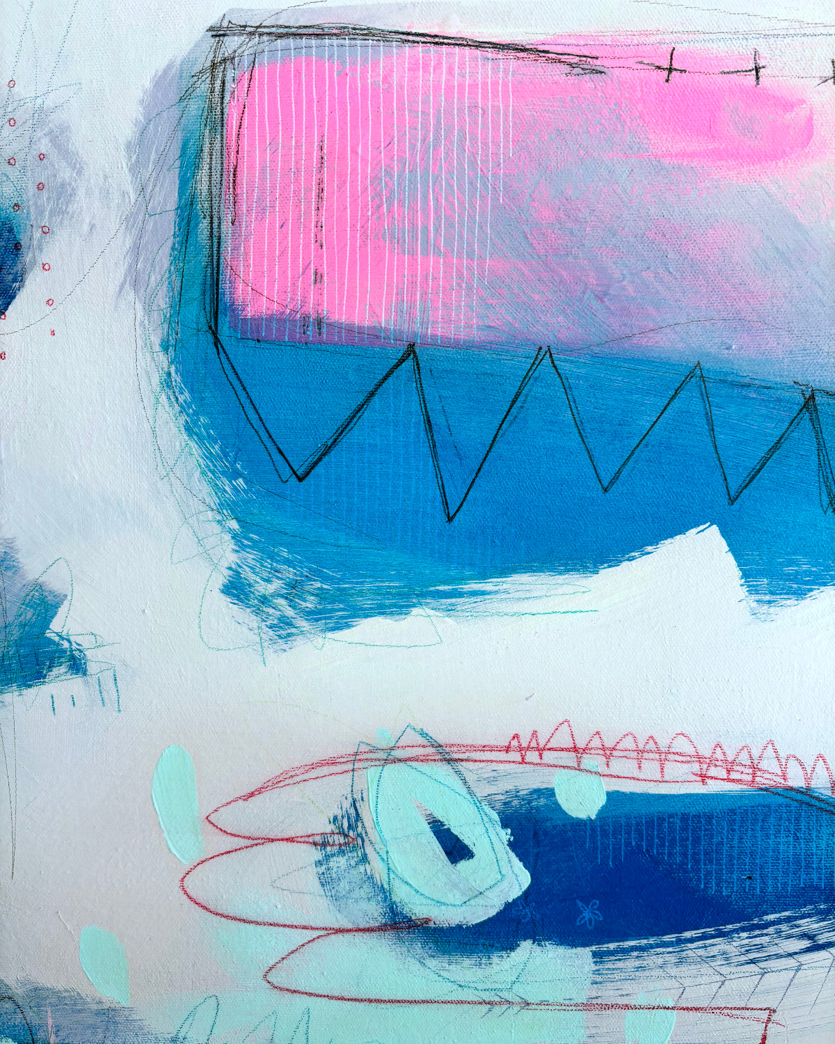Jurassic Spark, 36x60"