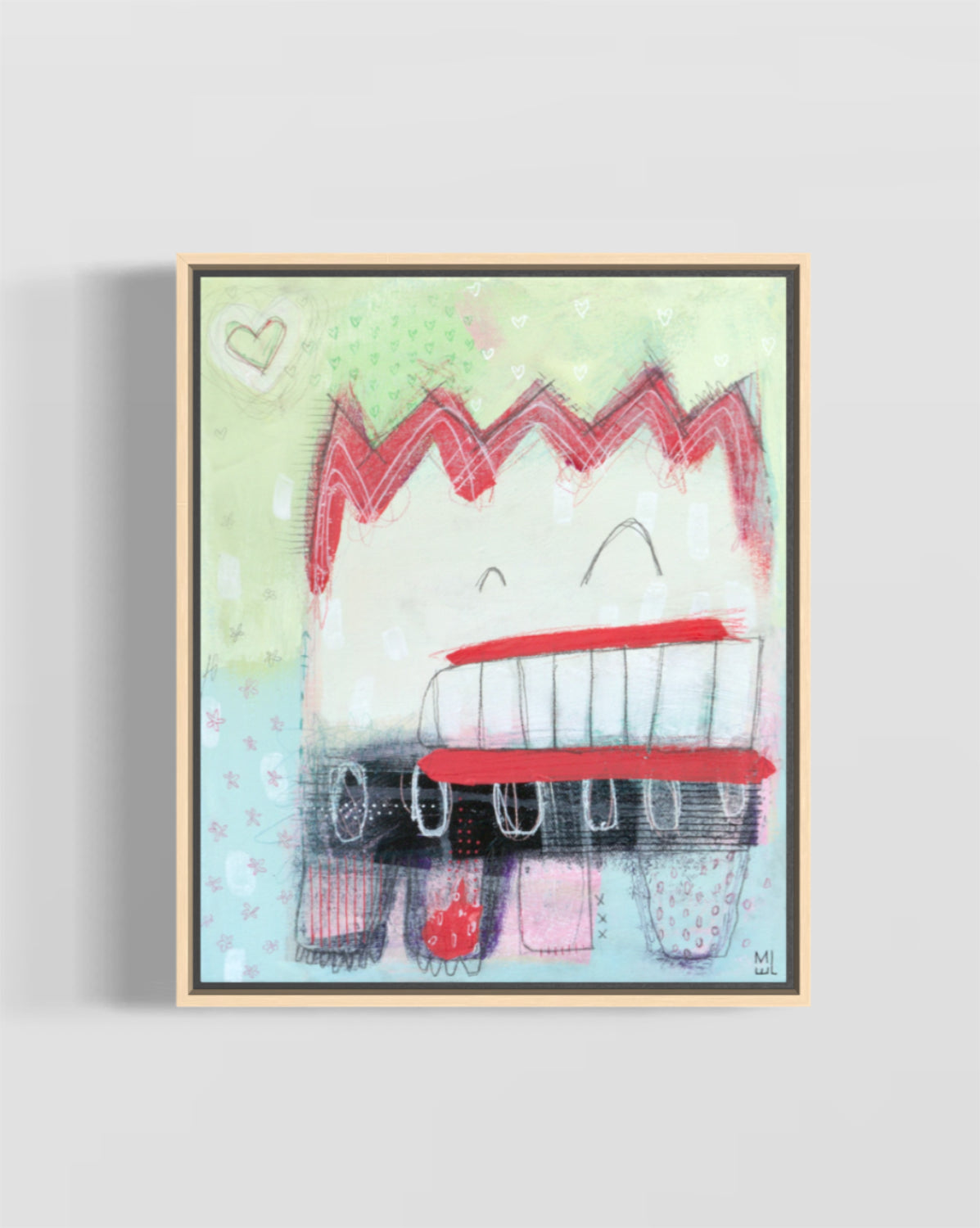 Marcel en amour, 10x12"