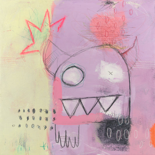 Monstre gentil cherche ami, 12x12"
