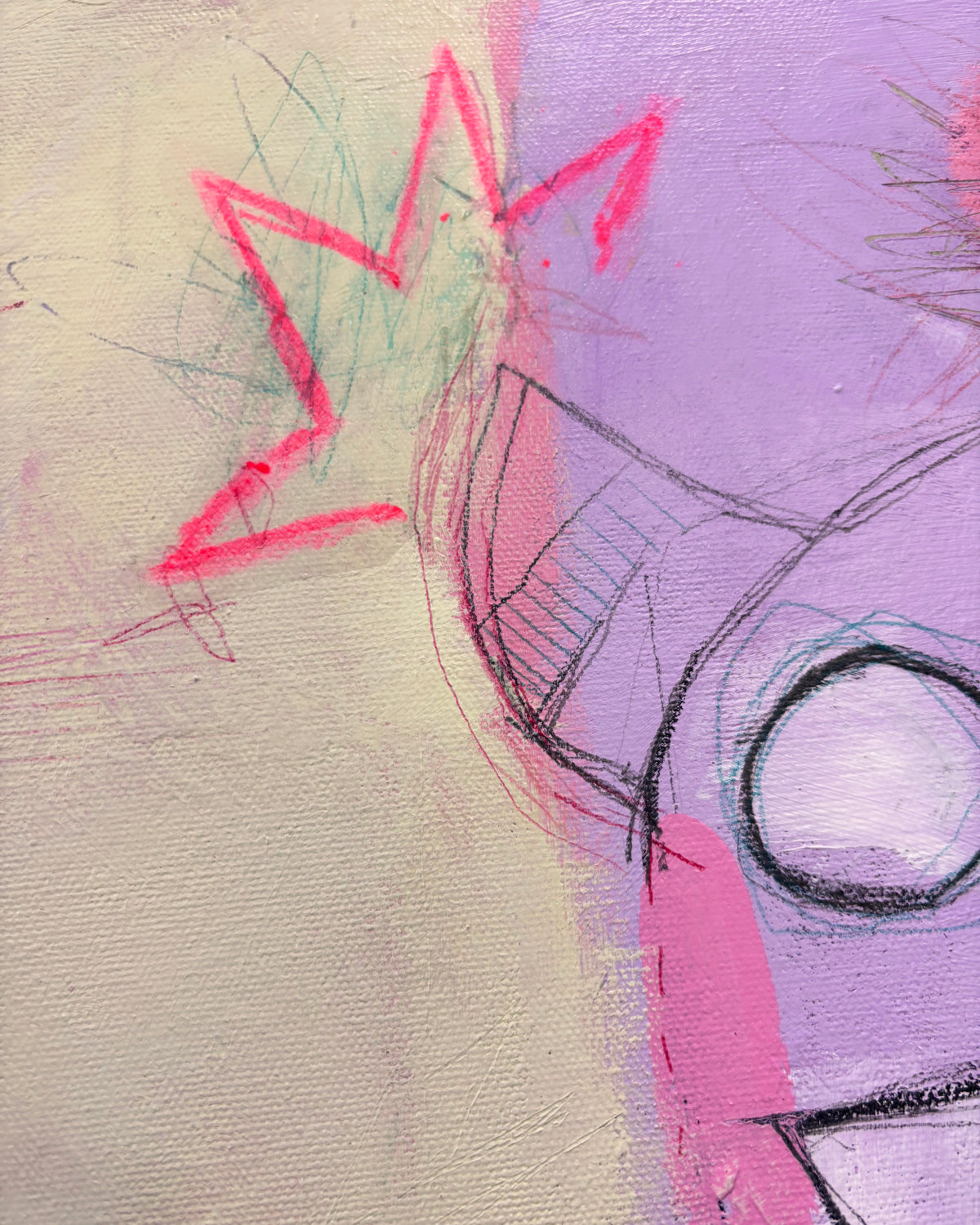 Monstre gentil cherche ami, 12x12"