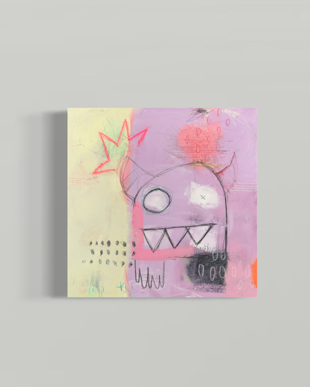 Monstre gentil cherche ami, 12x12"