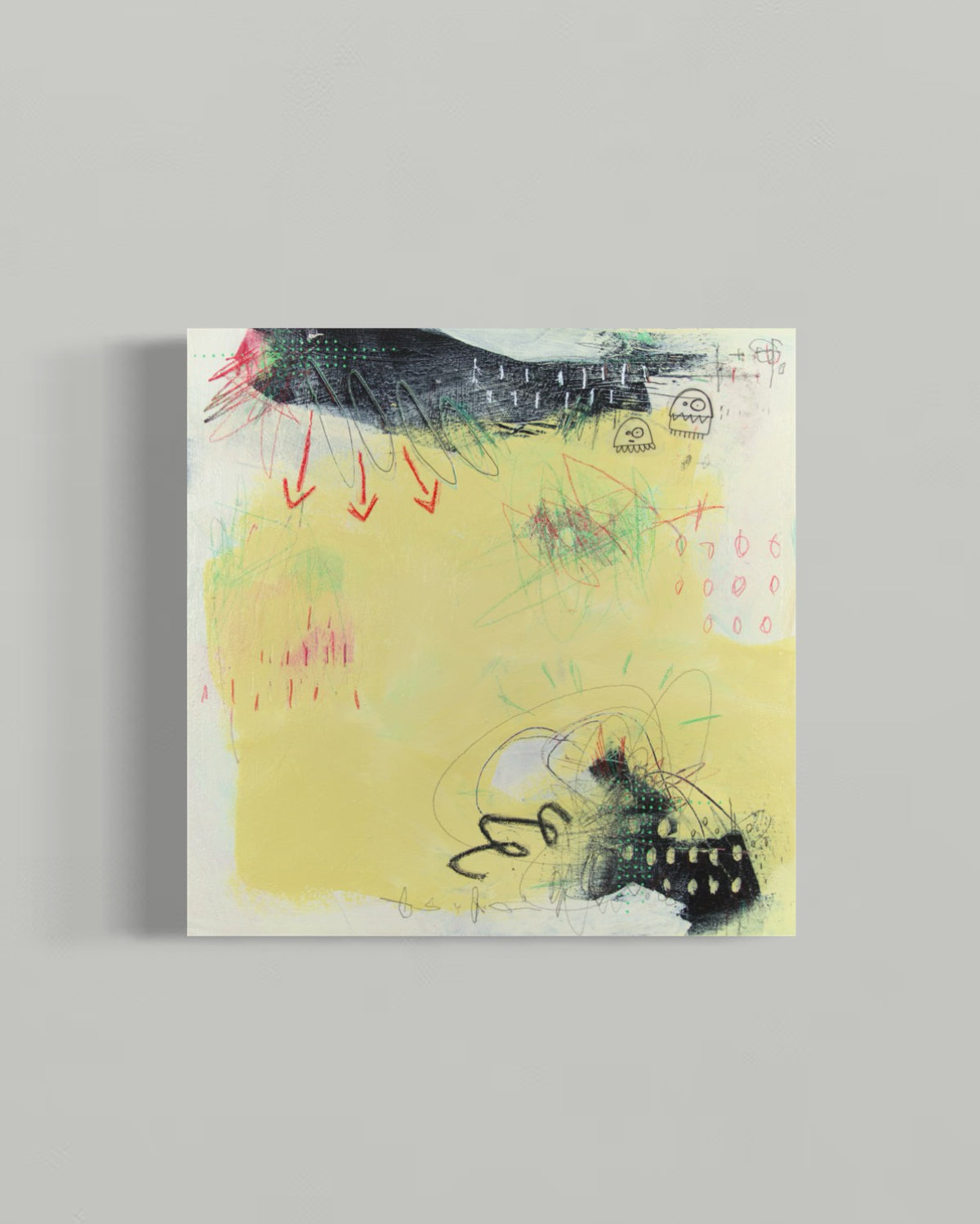 Quand la pluie rit, 12x12"