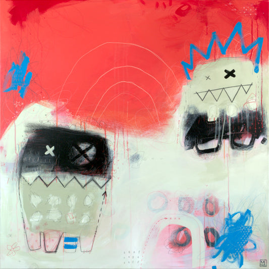 Spark of Trouble, 40x40"