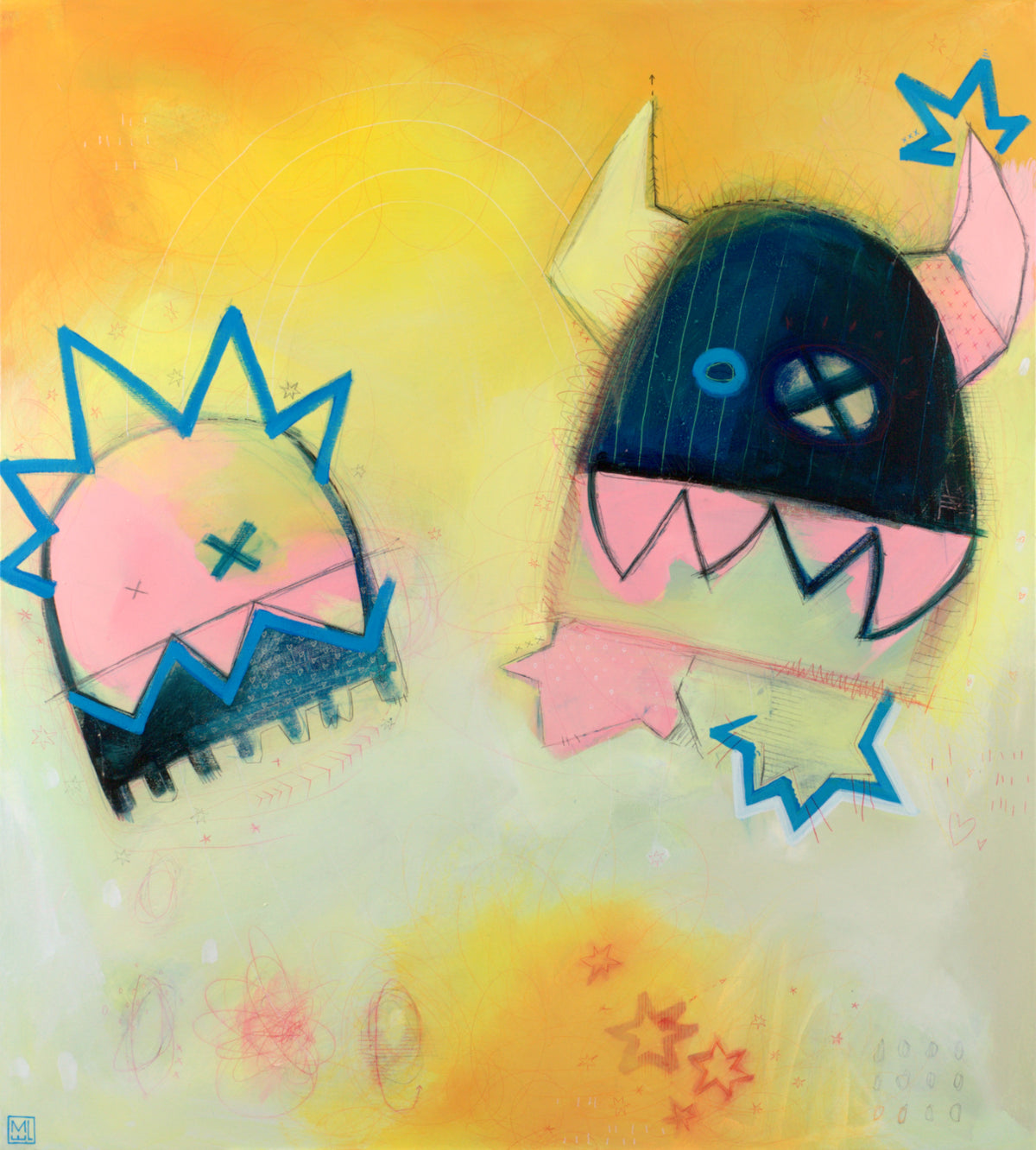 Sunshine Squad, 36x40"