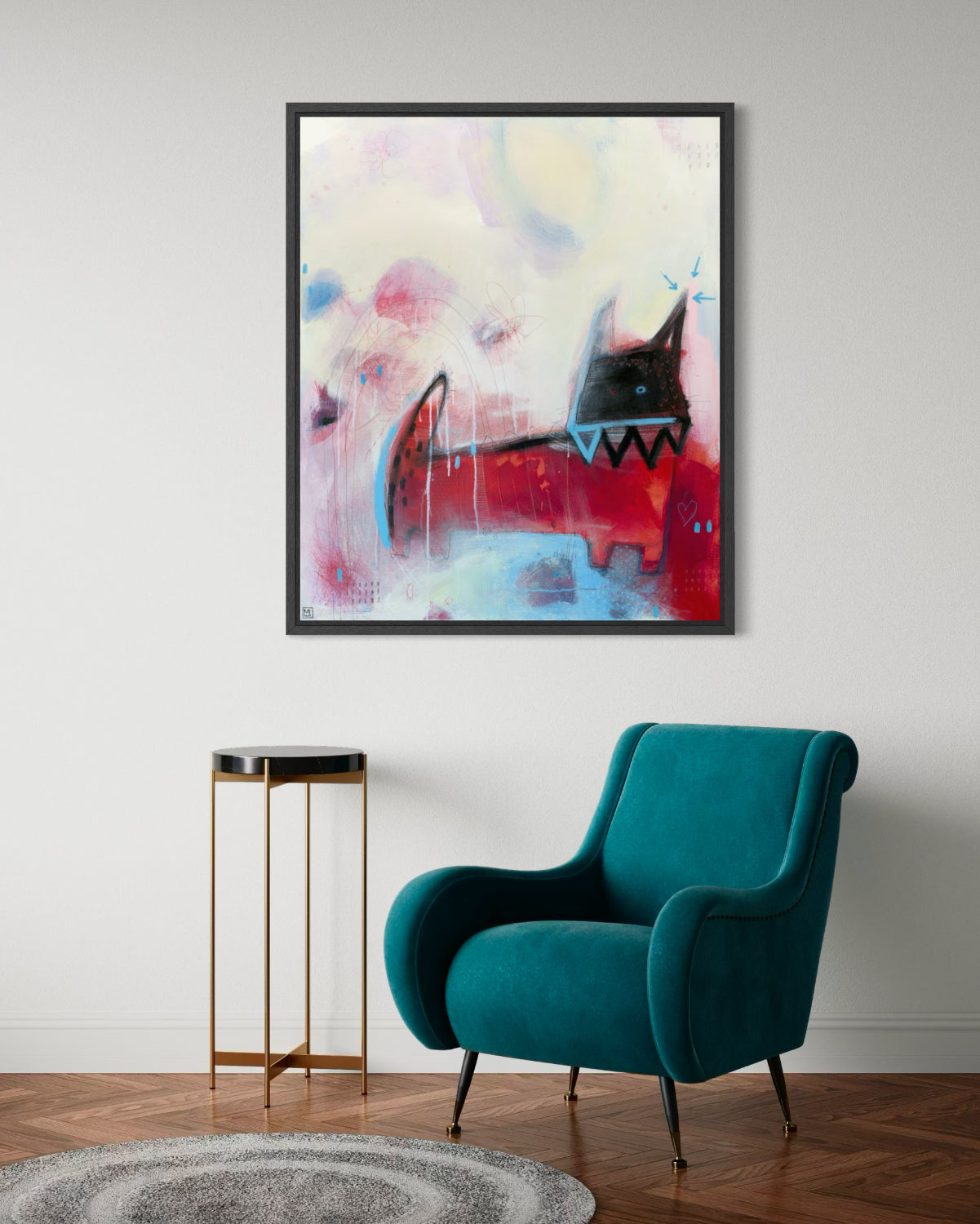 We’re all mad here, 40x48"