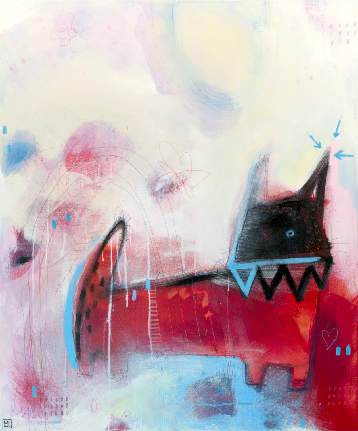 We’re all mad here, 40x48"