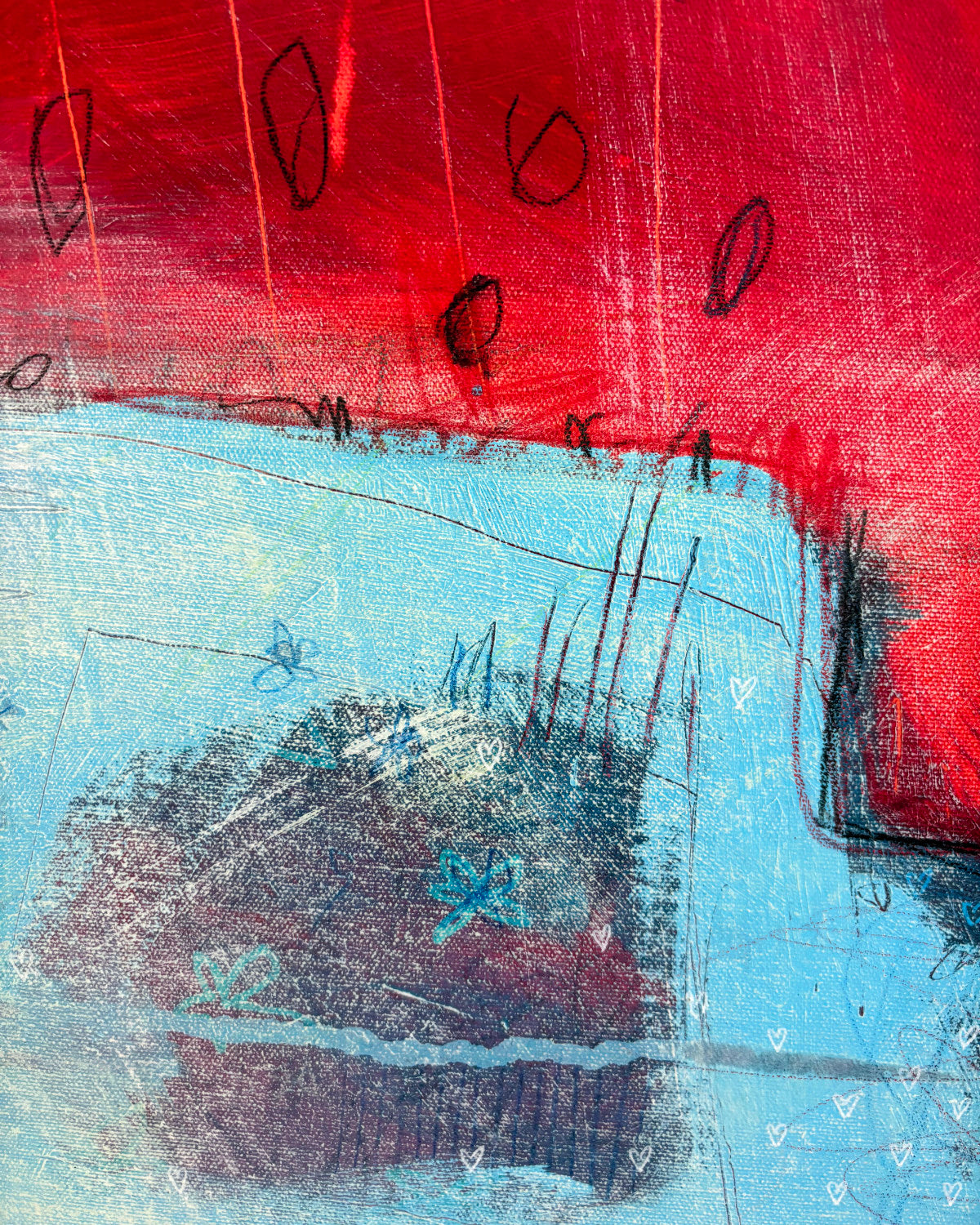 We’re all mad here, 40x48"